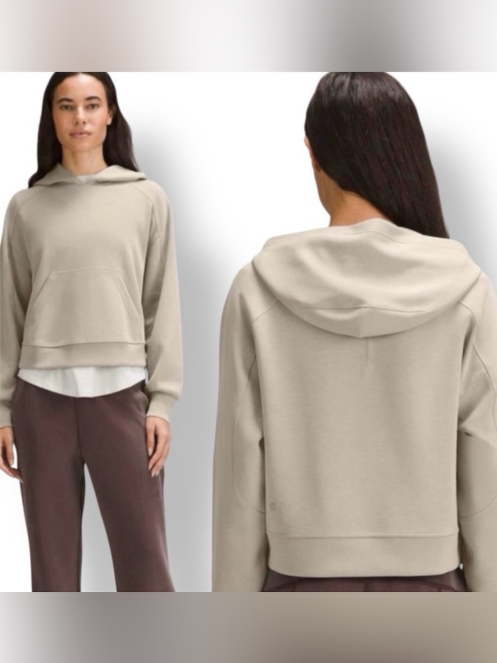 Lululemon Softstreme Hoodie in Riverstone Size 8